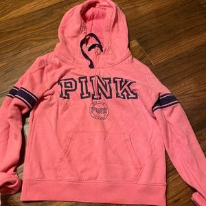 pink hoodie
